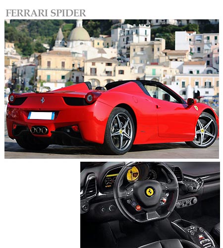 Ferrari Spiderfor rent